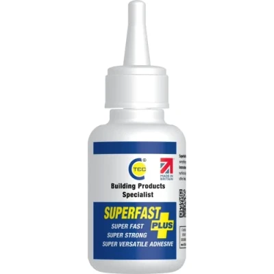 Imagen de SFP Superfast Plus Pegamento superadhesivo para metal, goma y vidrio Superpegamento de reparación alta resistencia Multiuso Adhesivo transparente 50 ml