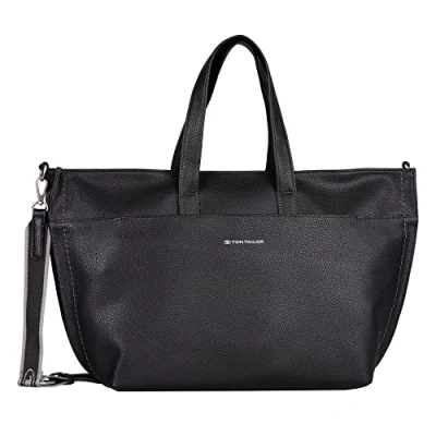 Imagen de TOM TAILOR Arlene, Bolsa con Cierre de Cremallera para Mujer, Negro, L