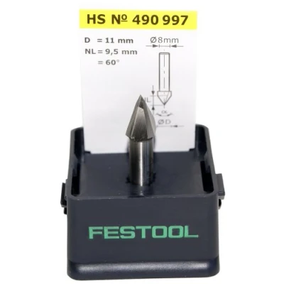 Imagen de Festool fresa para ranuras en v hs s8 d11/9,5/60