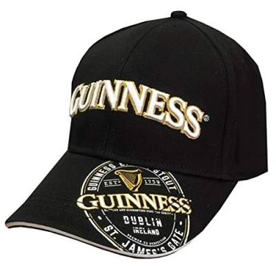 Imagen de Guinness Label Unisexo Gorra De Beisbol Negro