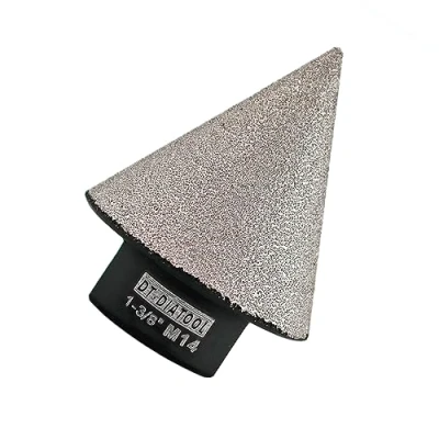 Imagen de DT DIATOOL Diamante Biselado Biselador Avellanador Broca 35mm para Ampliar Recortar Dar Forma a los Agujeros Existentes de Granito Mármol Porcelana Azulejos Rosca M14