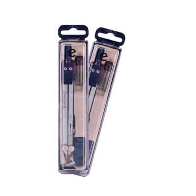 Imagen de Estuche Compas,Tubo de minas y Adaptador universal con brazo extensible punta plegable Pack 2 compases