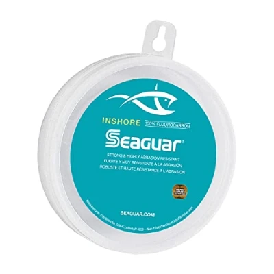 Imagen de Seaguar En Shore Líder 100% fluorocarbono, Transparente, 50 Pounds/100 Yards