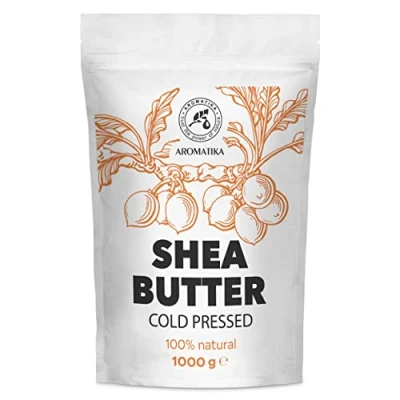 Imagen de Manteca de Karité 1000g Shea Butter Africana Puro y Natural Butyrospermum Parkii Hidratante Corporal Cuidado Facial Aceite para Cabello Piel Uñas