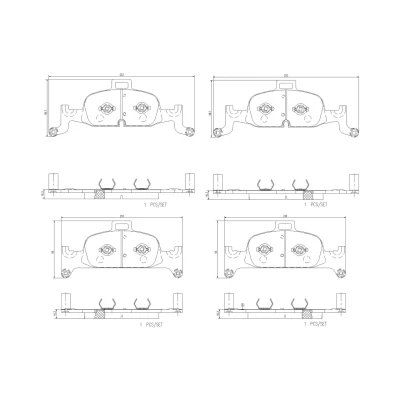 Imagen de BREMBO P85164NX Juego de pastillas freno