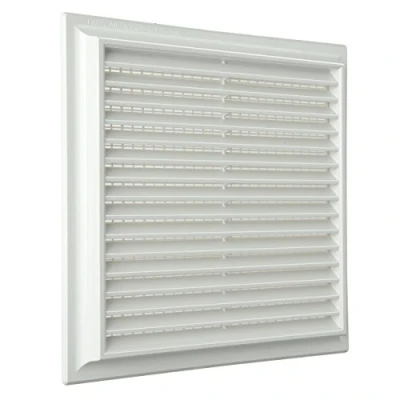 Imagen de La ventilación g15r2424b y Rejilla plástico Quadra de superponer, blanco, 240 x mm