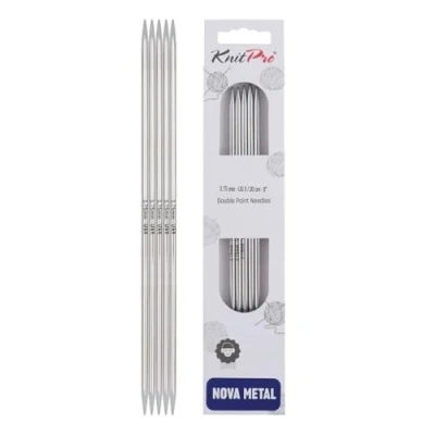 Imagen de Knit Pro Agujas para Calcetines KnitPro Nova Metal (20cm x 3.75mm) 1 Unidad