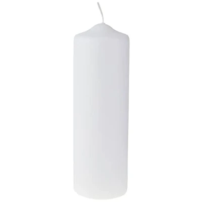 Imagen de Rayher Cirio blanco personalizable, 25 cm, 8 cm ø, vela de bautizos, comuniones y fiestas, 3140700
