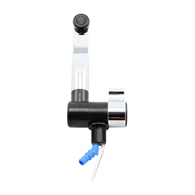 Imagen de Grifo de Agua con interruptor automático para cocina, baño, caravana, catering (negro/cromo)