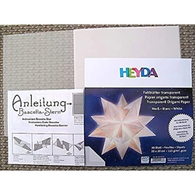 Imagen de Heyda 204875565 Hojas Plegables, Color Blanco, Cartón, Größe: 20 x cm