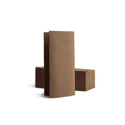 Imagen de Alvotex Chic Airlaid Servilletas (50 Unidades, 1/8 Pliegues, 39 x 40 cm), Color marrón
