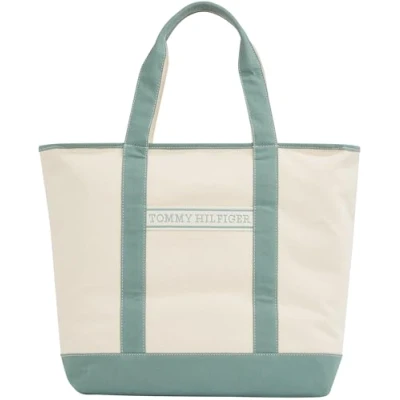 Imagen de Tommy Hilfiger Summer TOTE Unisex Bolso shopping, Talla: One Size, Green