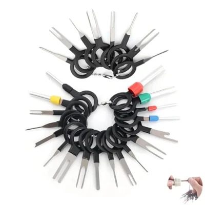 Imagen de 26 Piezas Herramientas de Eliminación Terminales, Extractor Terminales Eléctricos, Pin Conector Crimpado para Reparación Automotriz