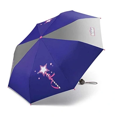 Imagen de Scout Paraguas infantil con grandes superficies reflectantes, extra ligero Magic Wall, azul, small