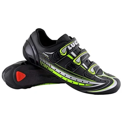 Imagen de Luck Zapatilla de Ciclismo Mega, para Carretera, con Suela Carbono y Triple Tira. (45 EU)