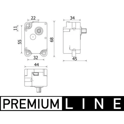 Imagen de MAHLE ORIGINAL AA 71 000P Elemento de reglaje, válvula mezcladora LAND ROVER: Freelander 2 SUV