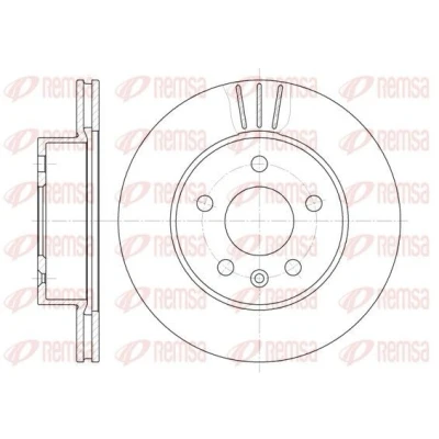 Imagen de REMSA 6460.10 Disco de freno Eje delantero 276, 276 22 5 ventilado MERCEDES BENZ: Vito Furgón, Bus, Clase V