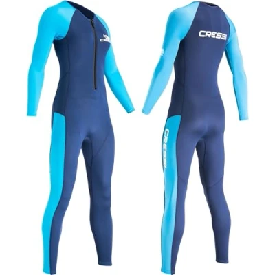 Imagen de Cressi Wahoo Lady Monopiece Wetsuit Blue 2mm XL/5 Traje una Pieza en Premium Neopreno y Elastano 1,5/2 mm, Women&#039;s, Azul/Azur Mujer