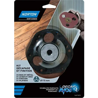 Imagen de Norton Kit de 1 plato y 5 discos para Avos (115 mm diámetro, varios granulados)