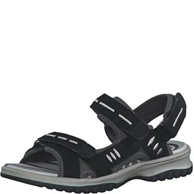 Imagen de Jana 8 28766 20, Sandalia Mujer, Black, 38 EU Ancho