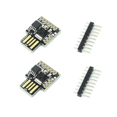 Imagen de 2 placas de desarrollo micro USB generales compatibles con ATTINY85 Arduino.