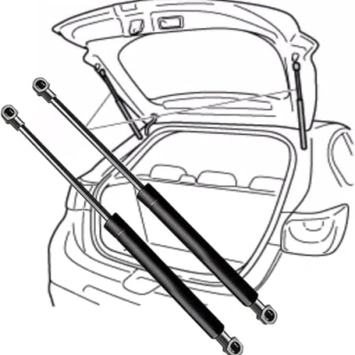 Imagen de ZXBL Puntales De Resorte Hidráulicos Maletero Coche para Renault Grand Scenic III (JZ) 2009 2015(OEM:904510005R) 66.4cm, 2 Unidades Amortiguador Gas Portón Trasero Soporte