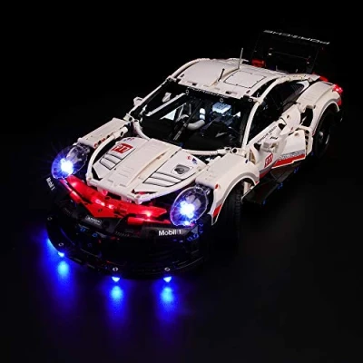 Imagen de BRIKSMAX Kit de Iluminación Led para Lego Technic 911 RSR, Compatible con Ladrillos Construcción Modelo 42096, Juego Legos no Incluido…