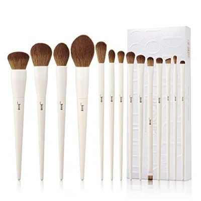 Imagen de Jessup 14 Brochas de Maquillaje en Caja Regalo, Prémium para Base,Polvos,Colorete,Contorno, Sombra Ojos,Delineador,Set Regalo Mujer,T329 G