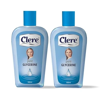 Imagen de Clere BP Glicerina pura para un cuidado versátil de la piel, suavizante e hidratante (Pack of 2, 100ml)