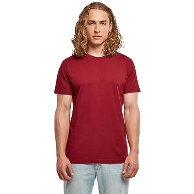 Imagen de Build your Brand Basic Round Neck T Shirt Camiseta, Cherry, 4XL para Hombre