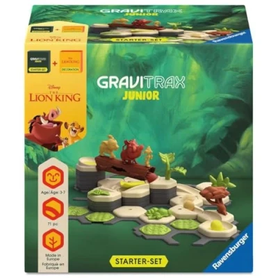 Imagen de Ravensburger GraviTrax Junior Bundle Lion King, Pista de Canicas y Juguetes Construcción, a Partir 3 Años