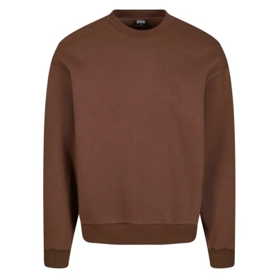 Imagen de Urban Classics Fluffy Crewneck Sudadera, Hombre, Talla: Large, Chocolatebrown