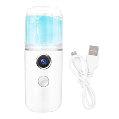 Imagen de LetCart Pulverizador Facial Nano, 30 ml USB Práctico Nano Mist Spray Atomización Mister Face Hidratante Rociador