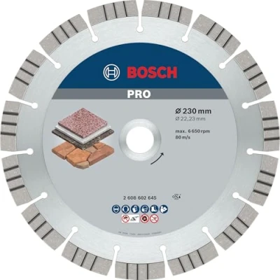Imagen de Bosch 2 608 602 645 Disco de corte diamante Best for Stone 230 x 22,23 2,4 15 mm (pack 1)