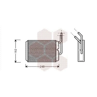 Imagen de VAN WEZEL 43006220 Radiador de Calefaccion