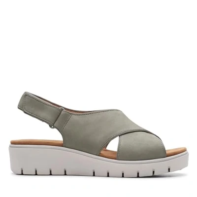 Imagen de Clarks Un Karely Sun, Chanclas para Mujer Gris Sage Nubuck, 37 EU