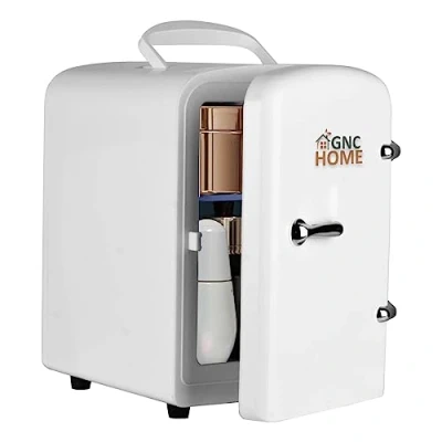 Imagen de GNCHome Mini Frigorifico Blanco con función Enfriar y Calentar en poco tiempo Nevera Pequeña 4L para habitación Cosmeticos Coche Maquillaje
