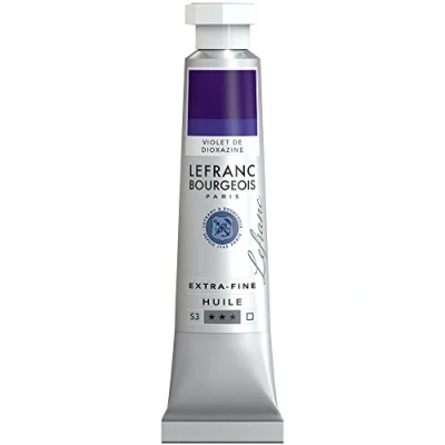 Imagen de Lefranc Bourgeois Óleo Extra Fino 20ml Tubo de pintura, Violeta Dioxacina