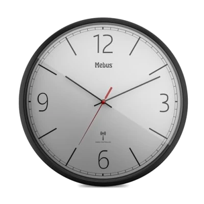 Imagen de Mebus Reloj de Pared, Gris, 30 cm