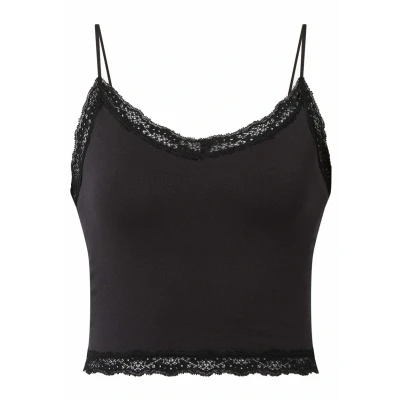 Imagen de ONLY Onlvicky Seamless Cropped Camiseta interior, Mujer, Talla: S/M, Schwarz