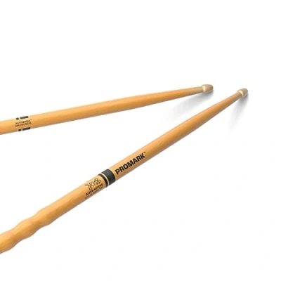 Imagen de ProMark Baquetas Bateria Glenn Kotche Active Wave Drumstick ActiveGrip Acabado de agarre activo, Punta Bellota, Madera nogal americano 1 par