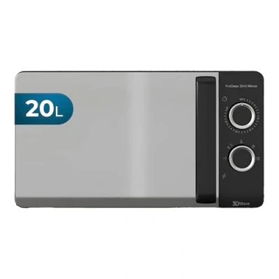 Imagen de Cecotec Microondas de 20 Litros ProClean 3040. 700 W Potencia, Revestimiento Ready2Clean, 6 Niveles Funcionamiento, Temporizador 30 min, Modo Descongelar, Negro