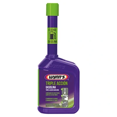 Imagen de Wynn&#039;s Triple Acción Gasolina, Aditivo Motor Gasolina Antihumos, Limpiador de Inyectores, Reducción Emisión Gases W36066 325ml