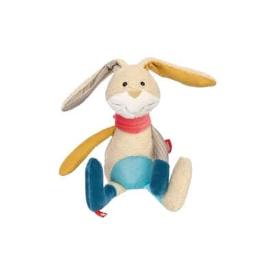 Imagen de Sigikid 42851 Peluche de Conejo Patchwork Sweety para Jugar y abrazar, Mezcla Materiales Suaves bebés niños, niños niñas 0 Meses a 8 años, Multicolor/Conejo, 31 cm