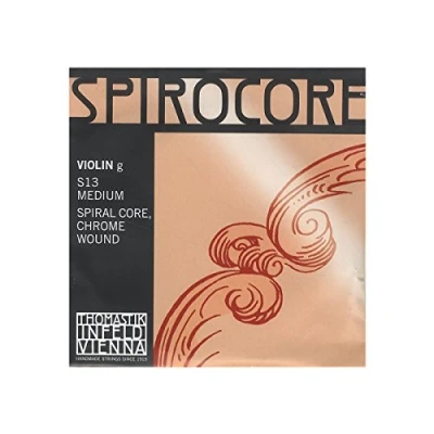 Imagen de Thomastik cuerda suelta para 4/4 violín spirocore sol núcleo en espiral, entorchado de acero cromo, mediana.