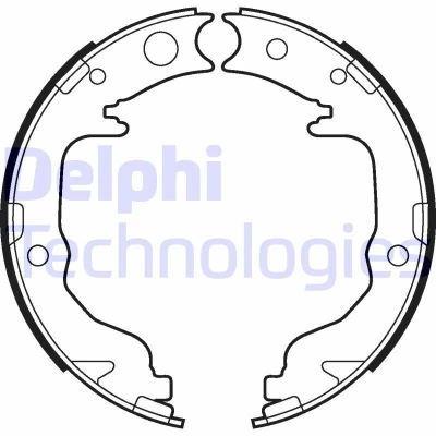 Imagen de DELPHI LS2026 Zapatas de Freno Mano MITSUBISHI: Lancer 8 Limousine, ASX SUV