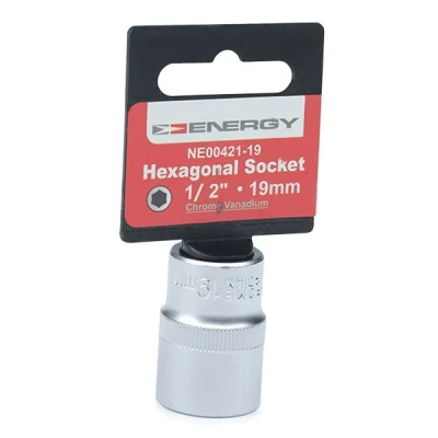 Imagen de ENERGY NE00421 19 Piezas insertables de llave cubo mm Acero cromo vanadio hexagonal