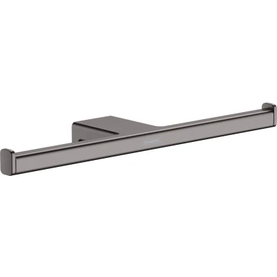 Imagen de hansgrohe AddStoris Portarrollos doble, cromo negro cepillado, 41748340
