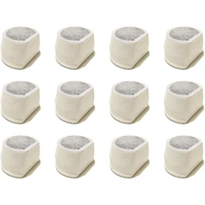 Imagen de NEOUZA 12 Filtros de Carbón Activo para PetSafe Drinkwell Seascape / 2 Gallon/Avalon/Pagoda/Sedona Fuentes, Filtro Reemplazo Fuentes Cerámica Agua Mascota, Perros y Gatos