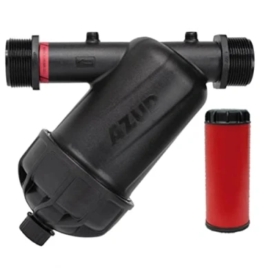 Imagen de Filtro de Anillas 1&quot; para Tuberia 32mm. Incluye Tapón Vaciado. Riego por Goteo. Capacidad Filtrado 120 Mesh. Fabricado en Europa. Azud Modular 100, Sistema Filtración Agricultura